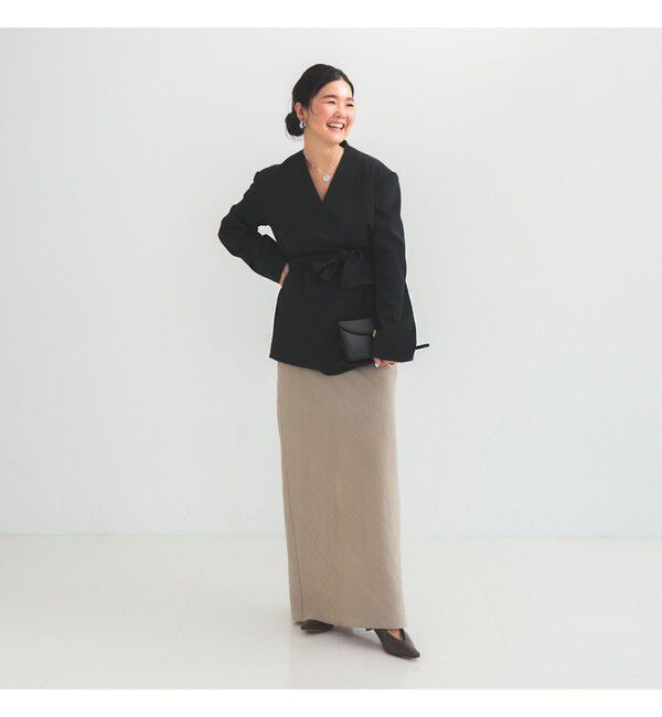 Demi-Luxe BEAMS 「コットンラミー バイアス スカート」|スカート|