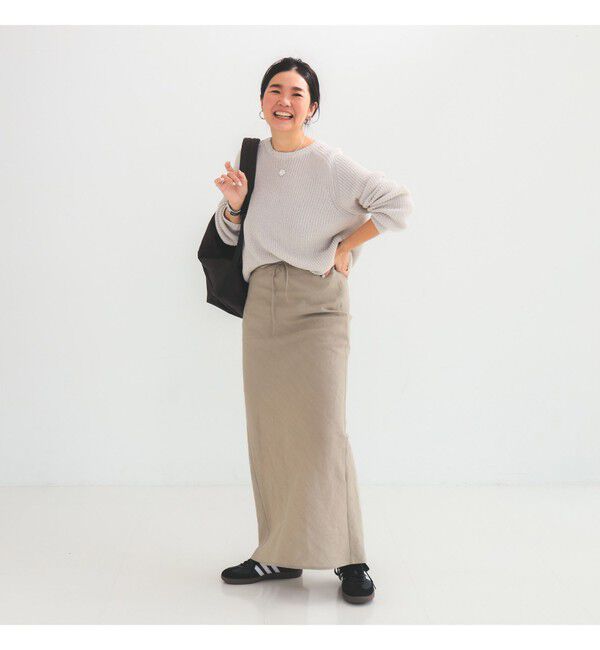 Demi-Luxe BEAMS 「コットンラミー バイアス スカート」|スカート|