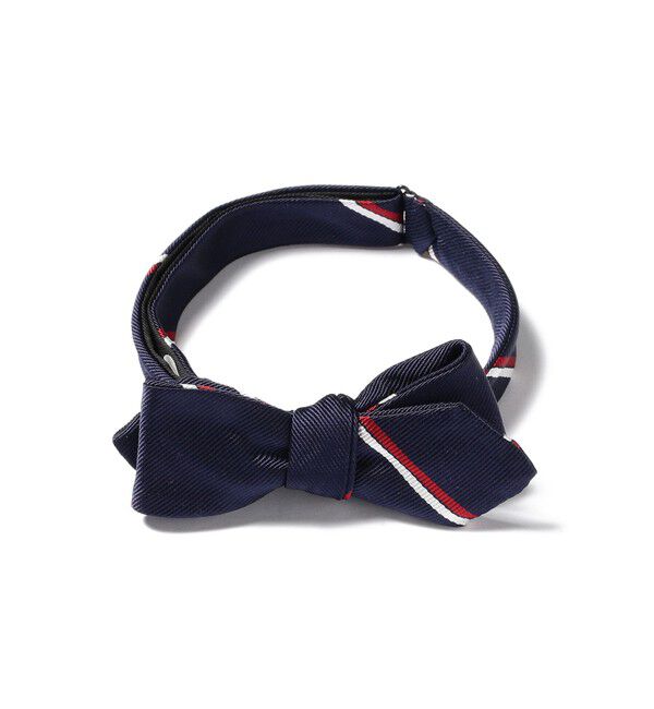 BEAMS PLUS「BEAMS PLUS / Silk Bow Tie Wide Regimental」|ネクタイ・蝶ネクタイ|NAVY