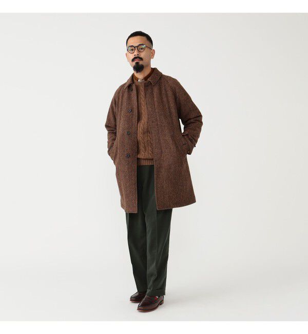 BEAMS PLUS「BEAMS PLUS / ハリスツイード バルカラー コート」|その他|