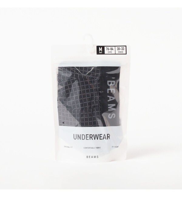 BEAMS「マイクログリッド ボクサーパンツ」|インナー|