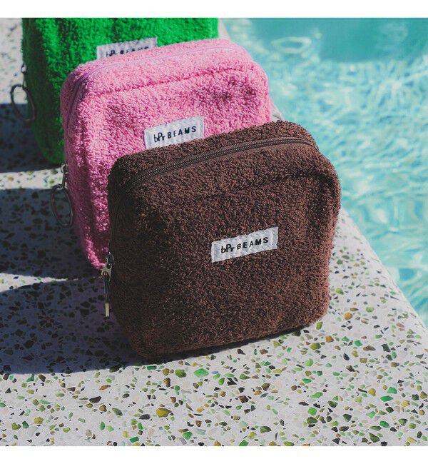 BEAMS「パイル ポーチ M」|ポーチ|BROWN