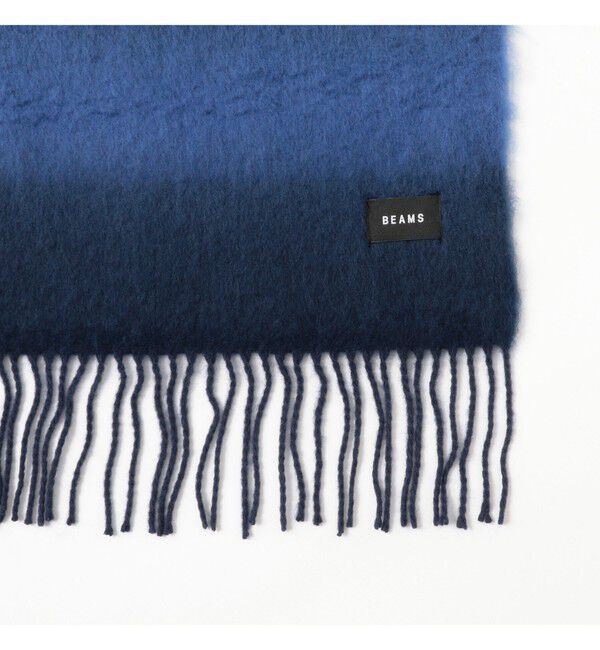 BEAMS「ボーダー ビッグ ストール」|マフラー|