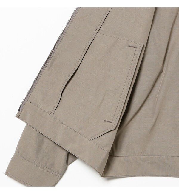 BEAMS「シンセティックレザーカラー ジャケット」|ブルゾン・スタジャン|