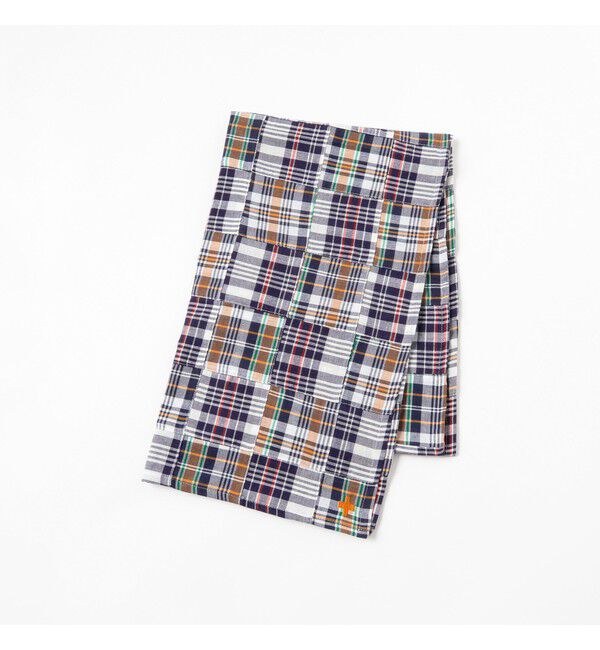 BEAMS PLUS「Stole Patch Works Madras」|マフラー|