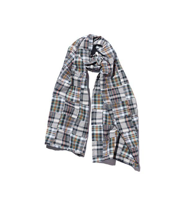 BEAMS PLUS「Stole Patch Works Madras」|マフラー|