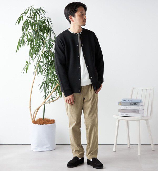 SHIPS any「SHIPS any: 〈手洗い可能〉 ミラノリブ クルーネック カーディガン 24SS◇」|カーディガン|