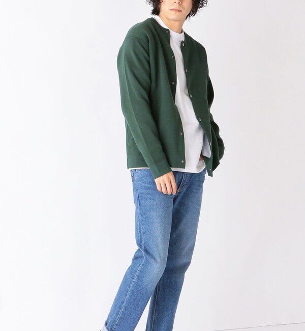 SHIPS any「SHIPS any: 〈手洗い可能〉 ミラノリブ クルーネック カーディガン 24SS◇」|カーディガン|