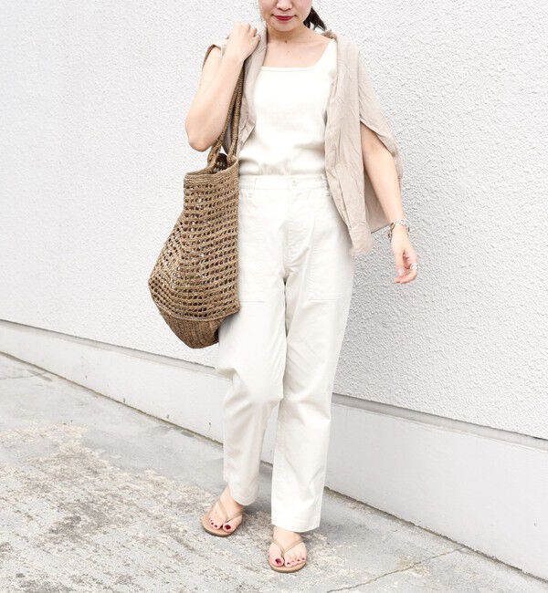 SHIPS for women「《一部追加予約》【WEB限定】ストレッチ ベーシック ベイカー パンツ」|その他|