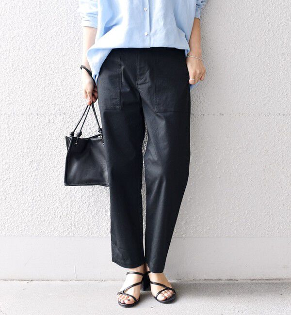 SHIPS for women「《一部追加予約》【WEB限定】ストレッチ ベーシック ベイカー パンツ」|その他|