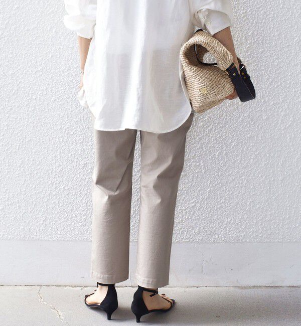 SHIPS for women「《一部追加予約》【WEB限定】ストレッチ ベーシック ベイカー パンツ」|その他|