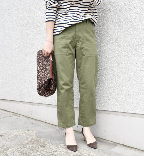 SHIPS for women「《一部追加予約》【WEB限定】ストレッチ ベーシック ベイカー パンツ」|その他|