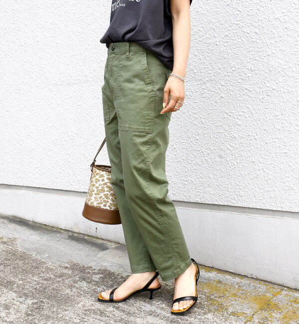 SHIPS for women「《一部追加予約》【WEB限定】ストレッチ ベーシック ベイカー パンツ」|その他|