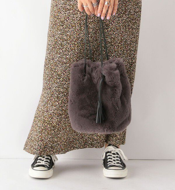 SHIPS any「SHIPS any: ファー巾着バッグ」|その他|