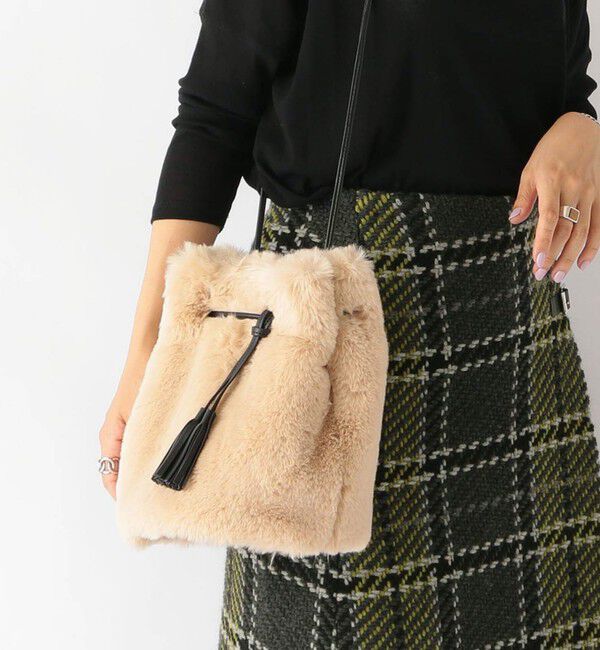 SHIPS any「SHIPS any: ファー巾着バッグ」|その他|