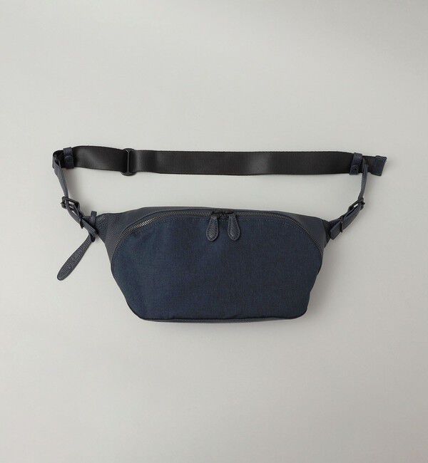 SHIPS「SHIPS: シュリンクレザー &times; ファブリック コンビ ウエスト バッグ (ボディバッグ)」|ショルダー・メッセンジャー|