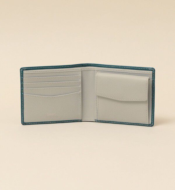 SHIPS「【WEB限定】SHIPS:【SAFFIANO LEATHER】2トーン 2つ折 ウォレット（財布）」|財布|