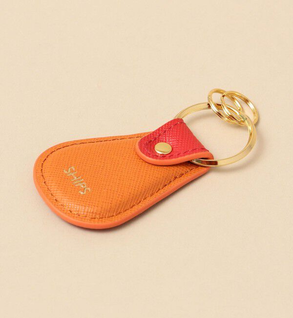 SHIPS「【WEB限定】SHIPS: 【SAFFIANO LEATHER】 2トーン キーホルダー」|その他|