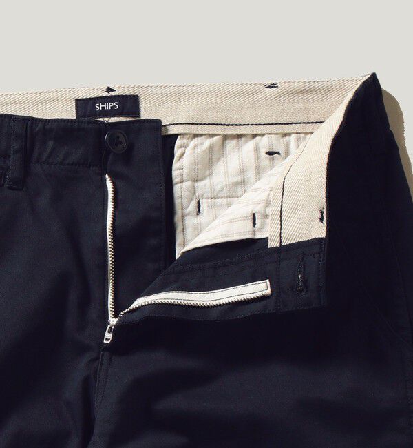 SHIPS「SHIPS:〈抗菌加工〉japan quality カラー テーパード スリム チノパンツ」|チノ|