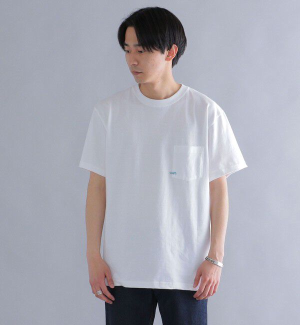 SHIPS「【累計販売数18万枚突破!!】【WEB限定】SHIPS: マイクロ SHIPSロゴ ポケット Tシャツ」|Tシャツ・カットソー|