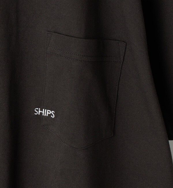 SHIPS「【累計販売数18万枚突破!!】【WEB限定】SHIPS: マイクロ SHIPSロゴ ポケット Tシャツ」|Tシャツ・カットソー|
