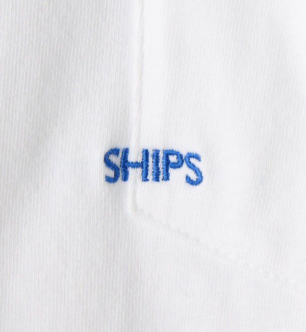 SHIPS「【累計販売数18万枚突破!!】【WEB限定】SHIPS: マイクロ SHIPSロゴ ポケット Tシャツ」|Tシャツ・カットソー|