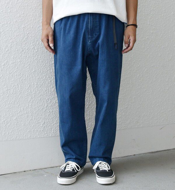 SHIPS any「【SHIPS any別注】Gramicci: オーガニックコットン ルーズテーパード ストレッチ デニム パンツ◆」|デニム|