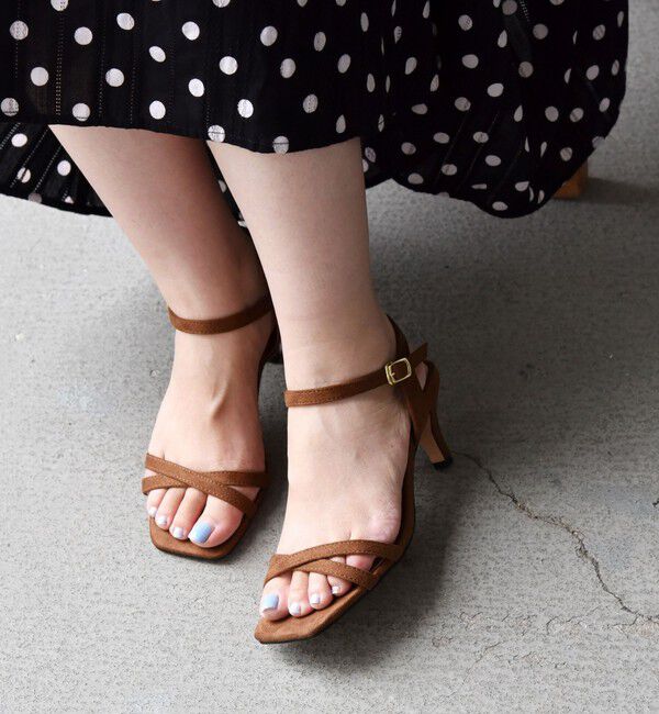 SHIPS any「SHIPS any: クロス ストラップ サンダル」|サンダル|