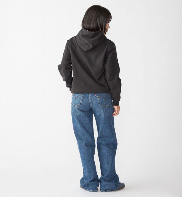 SHIPS「【WEB限定】SHIPS: マイクロ SHIPS 刺繍 ロゴ 裏毛 スウェット プルオーバーパーカー」|パーカー|