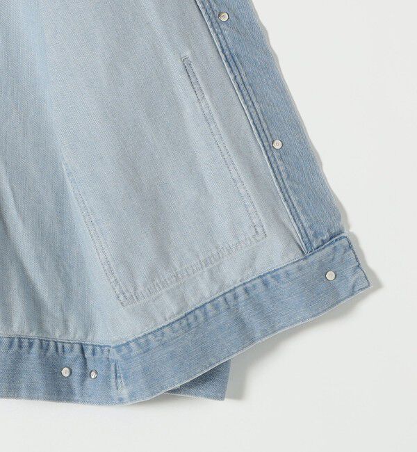 SHIPS any「《一部追加予約》SHIPS any: ノーカラー デニム ブルゾン［SHIPS any DENIM］」|デニムジャケット|