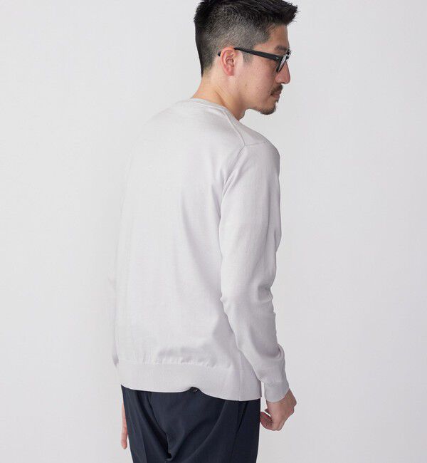 SHIPS「SHIPS: シーアイランド コットン クールネック 無地 ニット」|ニット・セーター|