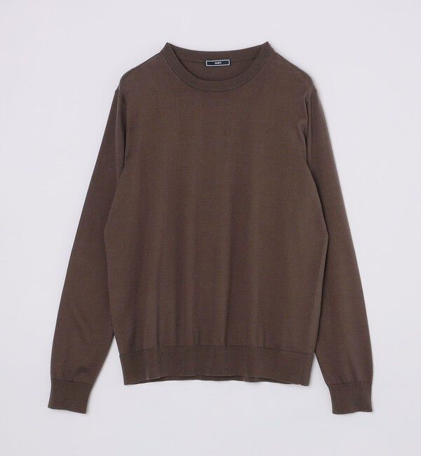 SHIPS「SHIPS: シーアイランド コットン クールネック 無地 ニット」|ニット・セーター|