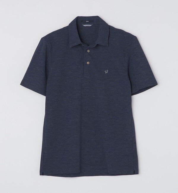 SHIPS「【WEB限定】SHIPS: 吸水速乾・UVケア Drymix（R）ワンポイントロゴ レギュラーカラー ポロシャツ」|ポロシャツ|