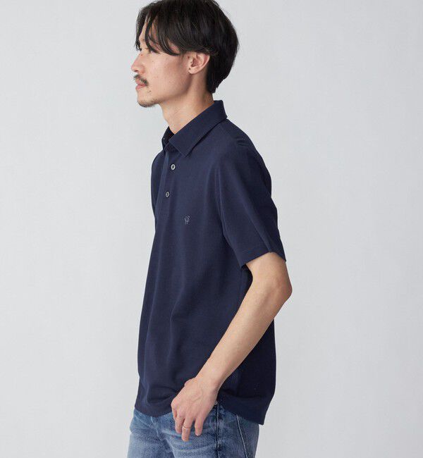 SHIPS「【WEB限定】SHIPS: 吸水速乾・UVケア Drymix（R）ワンポイントロゴ レギュラーカラー ポロシャツ」|ポロシャツ|