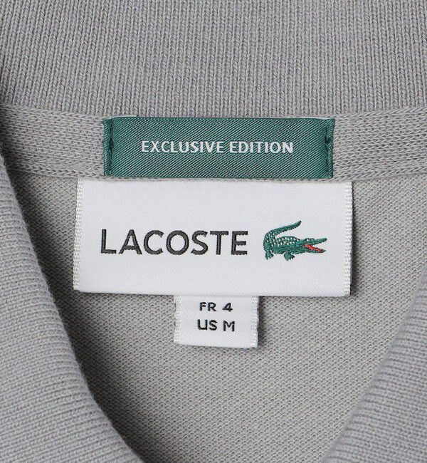 SHIPS「【SHIPS別注】LACOSTE: クラシック ニットリブ ポロシャツ」|ポロシャツ|