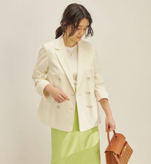 SHIPS for women「コットン リネン オックス ダブル ジャケット」|その他|