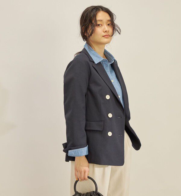 SHIPS for women「コットン リネン オックス ダブル ジャケット」|その他|