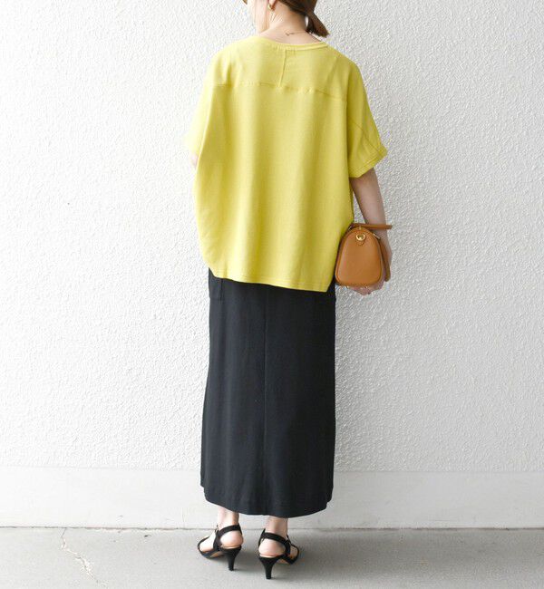 SHIPS any「【WEB限定】SHIPS any:〈洗濯機可能〉ワッフル ワイド TEE」|Tシャツ・カットソー|