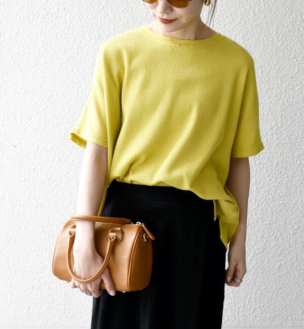 SHIPS any「【WEB限定】SHIPS any:〈洗濯機可能〉ワッフル ワイド TEE」|Tシャツ・カットソー|