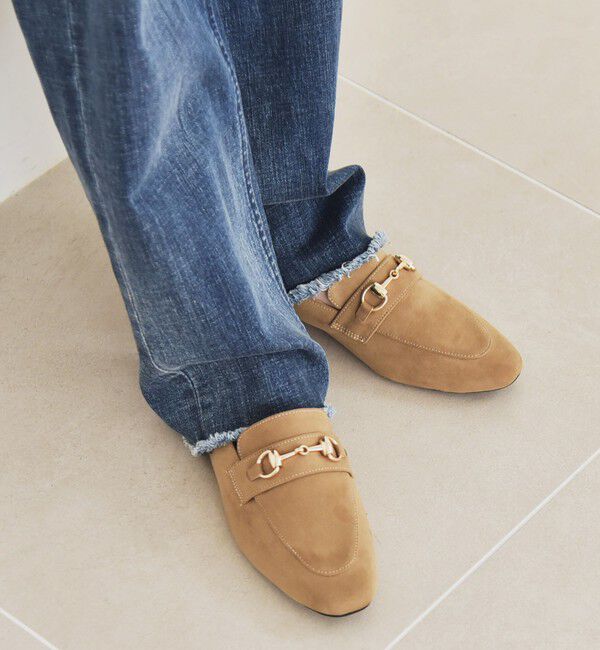 quaranciel「quaranciel: ビット ローファー」|ローファー|ベージュ