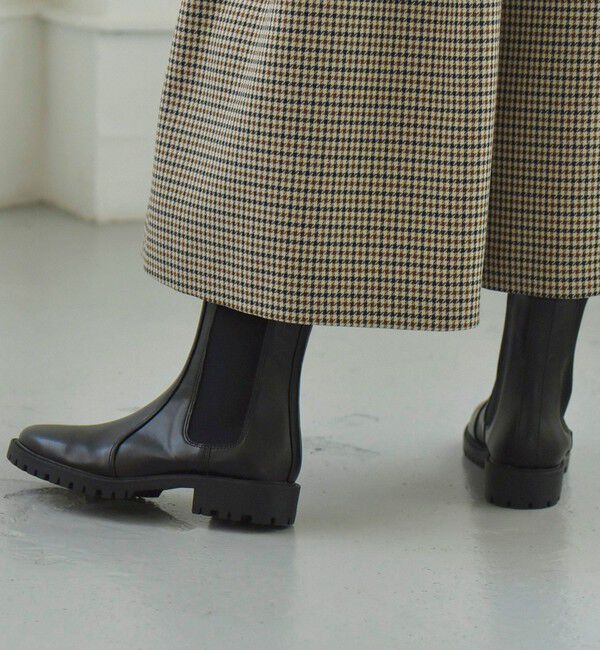 quaranciel「quaranciel: トラック ソール サイドゴア ブーツ」|ショートブーツ|