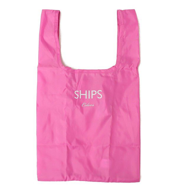 SHIPS Colors 「SHIPS Colors:〈手洗い可能〉リサイクル エコバッグ (S)」|エコバッグ|ピンク