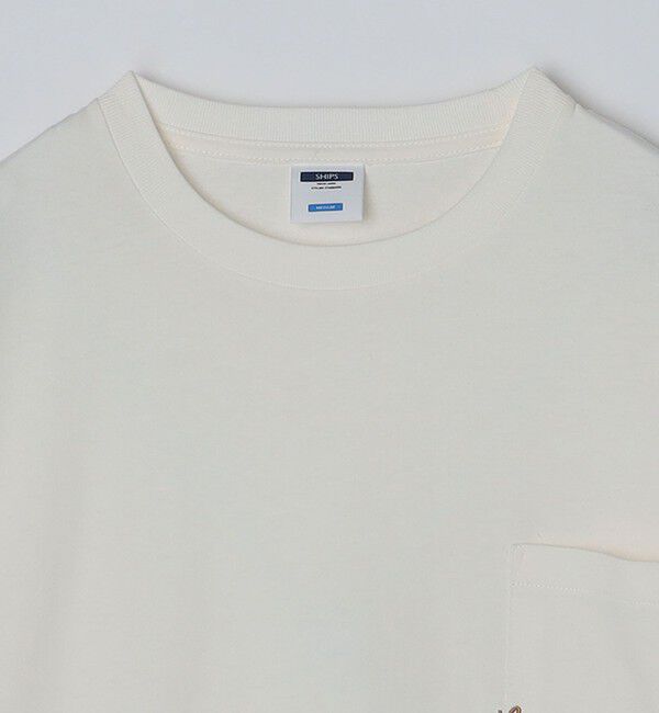 SHIPS「【WEB限定】SHIPS:〈汗染み防止加工〉ワンポイントロゴ ビッグシルエットヘビーウェイトTシャツ」|Tシャツ・カットソー|
