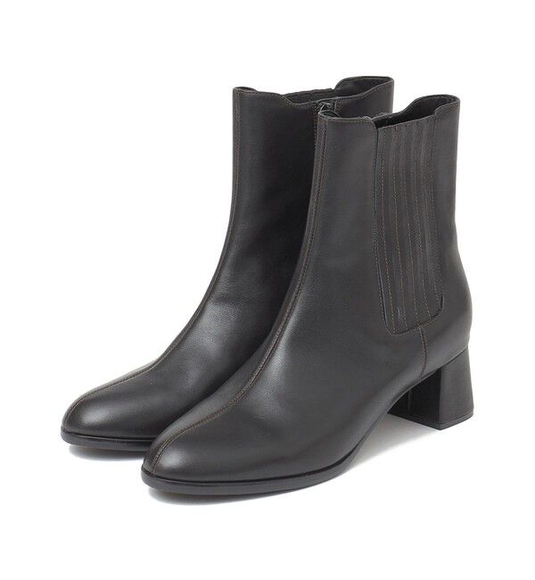 SHIPS for women「サイドゴア ステッチ ヒール ブーツ ◇」|ショートブーツ|