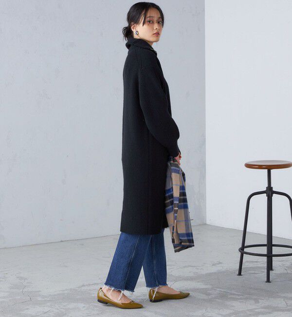 SHIPS for women「〈手洗い可能〉片畦編み ハーフ ジップ ワンピース」|ワンピース|