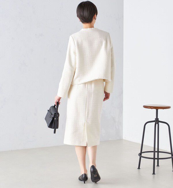 SHIPS for women「〈セレモニー対応可〉スラブ ツイード タイト スカート  24SS（セットアップ対応）◇」|スカート|