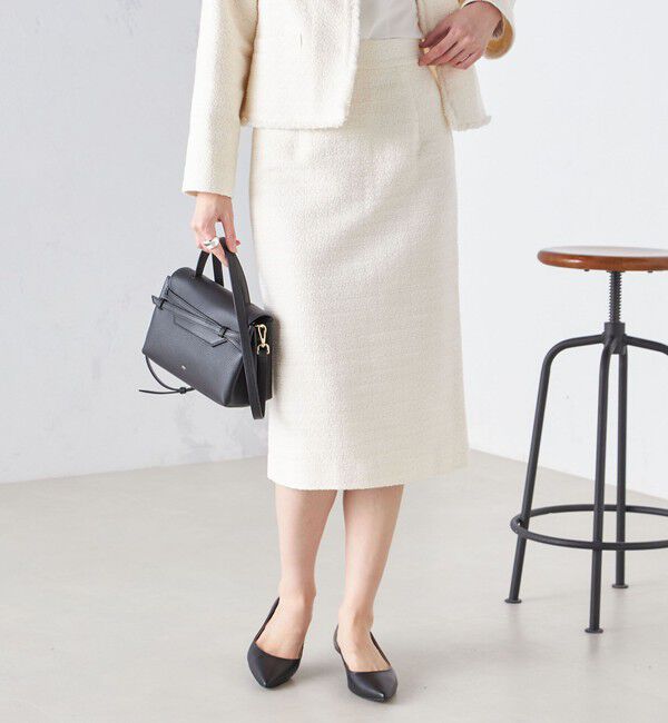 SHIPS for women「〈セレモニー対応可〉スラブ ツイード タイト スカート  24SS（セットアップ対応）◇」|スカート|