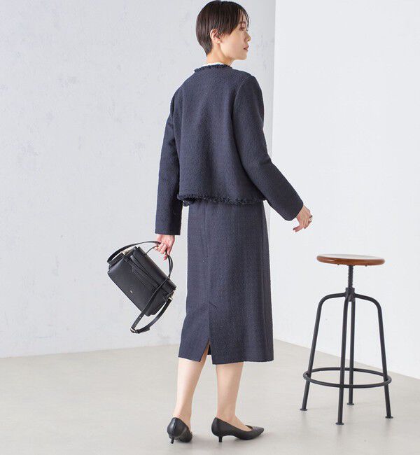 SHIPS for women「〈セレモニー対応可〉スラブ ツイード タイト スカート  24SS（セットアップ対応）◇」|スカート|