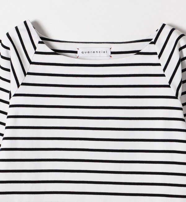 quaranciel「quaranciel:〈洗濯機可能〉ラウンドネック ボーダー カットソー」|Tシャツ・カットソー|