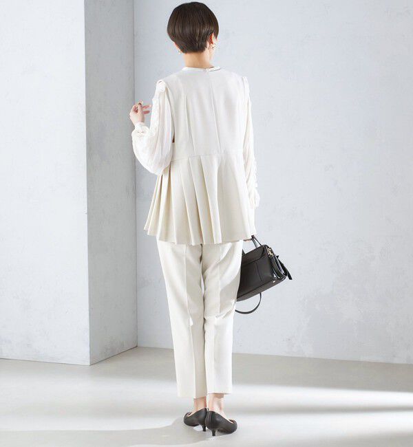 SHIPS for women「〈セレモニー対応可〉〈手洗い可能〉ダブルクロス パンツ 24SS（セットアップ対応）◇」|その他|